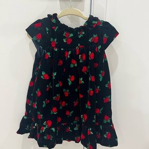 Janie and Jack navy velvet dress